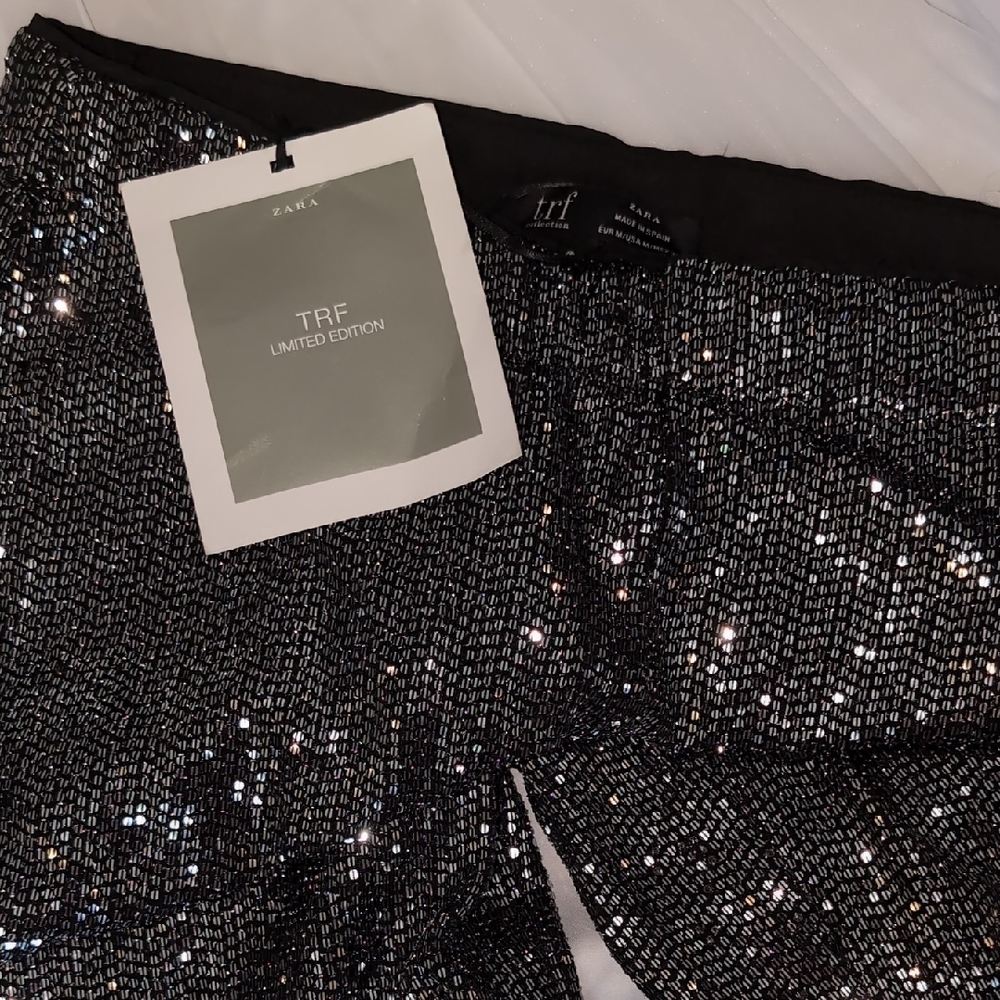Zara TRF Limited Edition Sparkling Sequin Pants